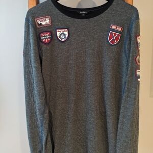 Alp N Rock Charcoal Long Sleeve with Colorful Patches